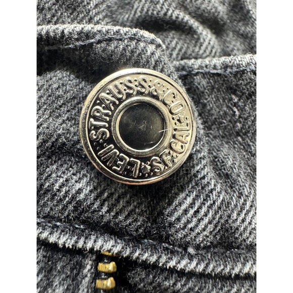 Vintage 1993 Men's Levi's 550 Orange Tab 33x30 Black Jeans Made In USA - Picture 15 of 17